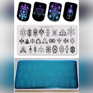 NEW Geometric Pattern Stamping Plate Big Bang Beauty XL-055
